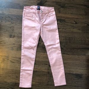 Gap Girls Pink Sparkly Denim Jeans